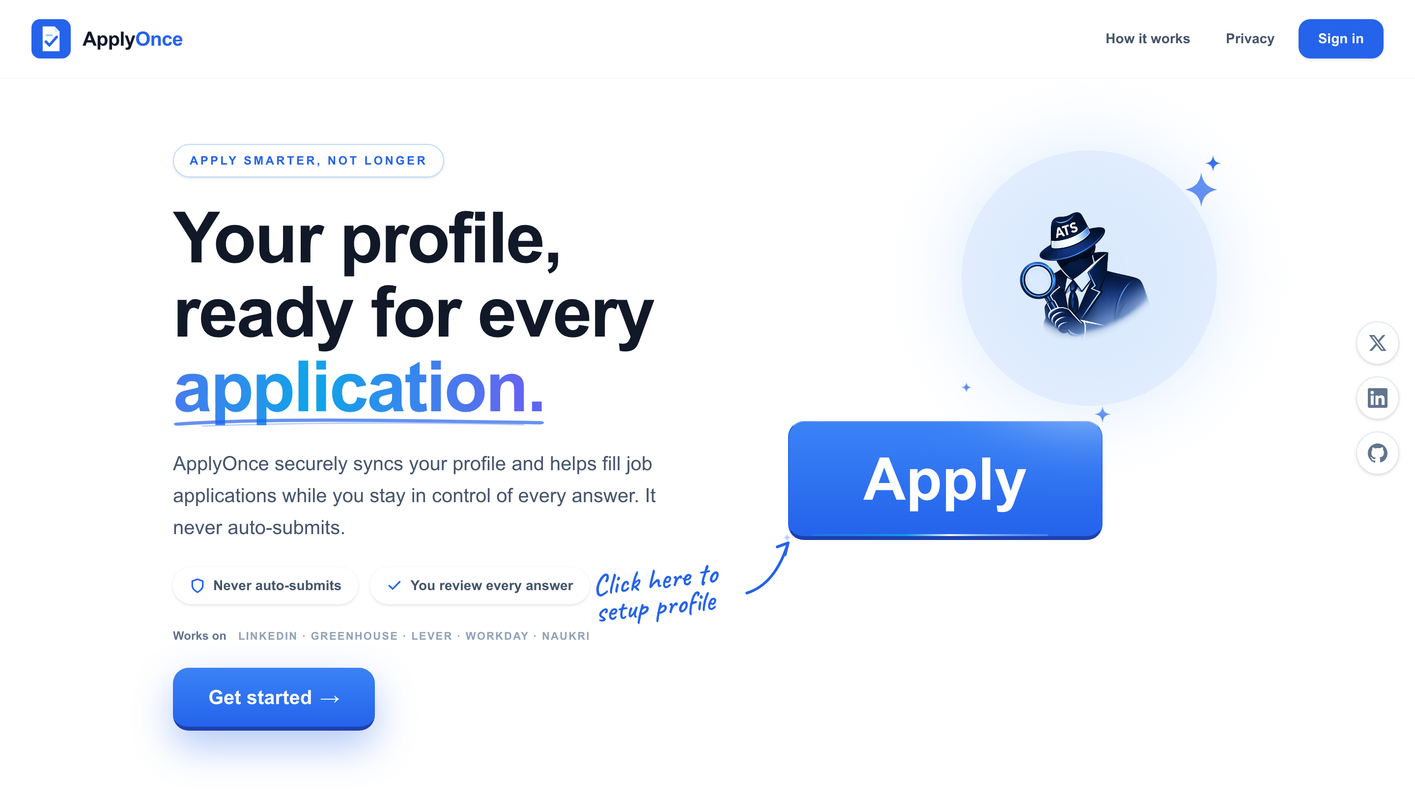 ApplyOnce UI